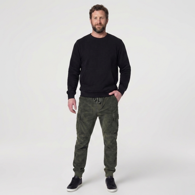 Pantalon moto cargo Heritage en velours pour homme